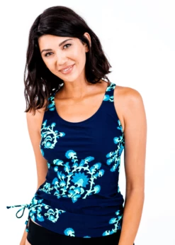 Maya Swim Top With Mid-Thigh Swim Shorts