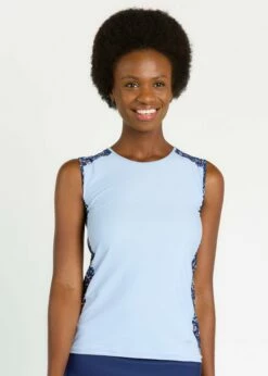 Loose Fit Maya Swim Top WIth Capri Swim Leggings -Calypsa Sales 032122 calypsa 662 1 modli cropped 681 161 1978 1977 3