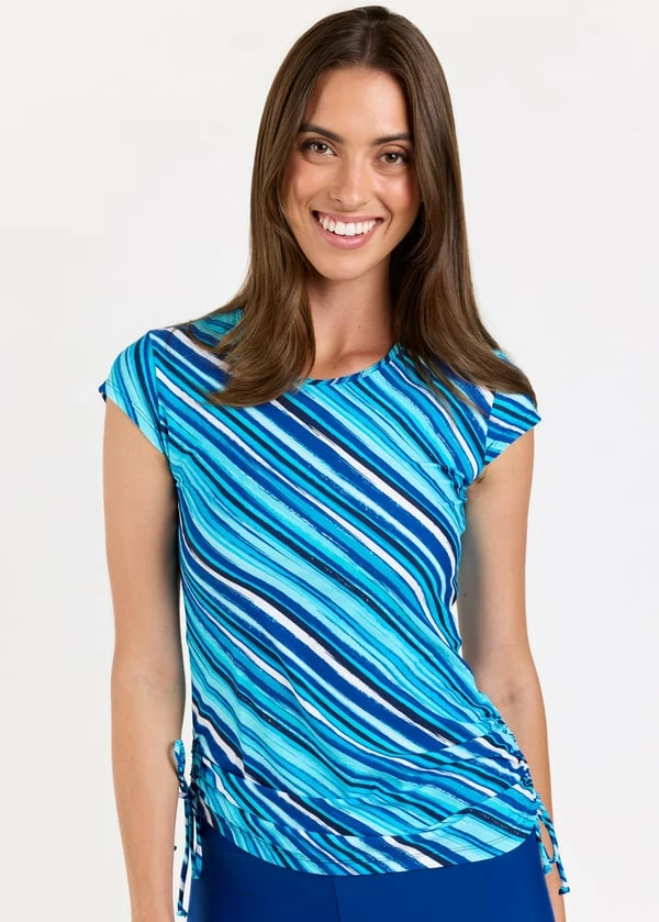 Plus Size Sadie Swim Top With Long Bike Swim Shorts 5 Plus Size Sadie Swim Top With Long Bike Swim Shorts - Image 3