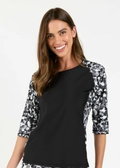 Loose Fit Margaux Swim Top -Calypsa Sales 051822 calypsa 0741 modli cropped 625 153 1750 1727