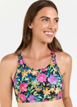 Sadie Swim Top With Skirted Long Swim Leggings 40 Sadie Swim Top With Skirted Long Swim Leggings -Calypsa Sales 051822 calypsa 1266 modli cropped 0 4 2401 3364 1 5