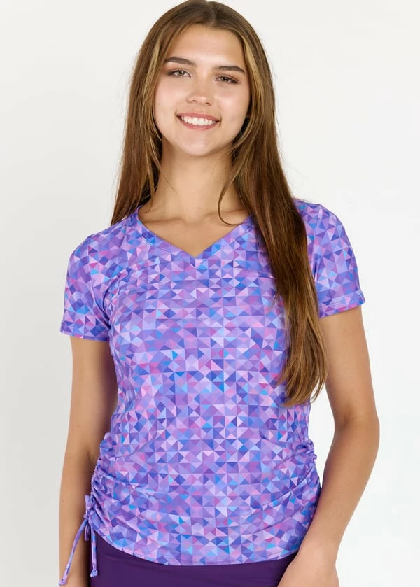 V-Neck Adele Swim Top With 4" Board Shorts 8 V-Neck Adele Swim Top With 4" Board Shorts - Image 6