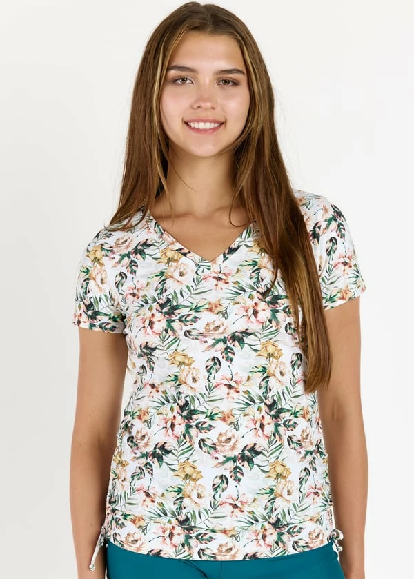 V-Neck Adele Swim Top With 4" Board Shorts 11 V-Neck Adele Swim Top With 4" Board Shorts - Image 9