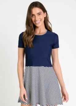 Vintage Swim Dress With Swim Shorts