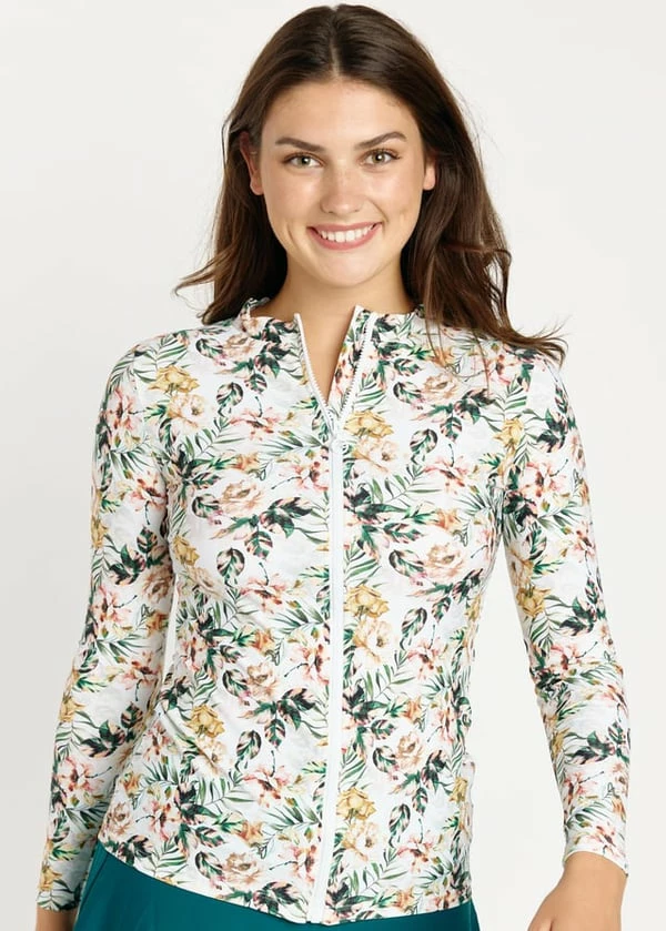 Full-Zip Nora Swim Top 4 Full-Zip Nora Swim Top - Image 2