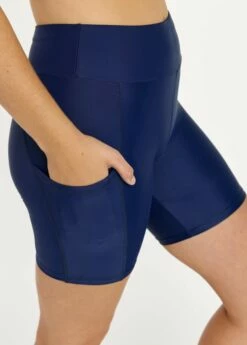 Gia Swim Tunic With Mid-Thigh Swim Shorts With Pockets -Calypsa Sales 062222 calypsa 0274 modli cropped 123 299 2400 3485 1