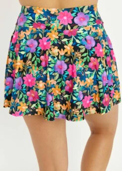 Loose Fit Adele Swim Top With Flowy Swim Skort -Calypsa Sales 062222 calypsa 0498 modli cropped 31 357 2192 3382 1