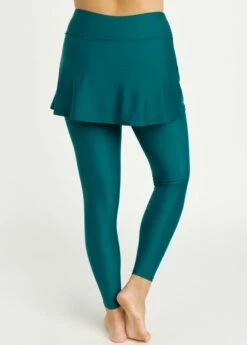 Loose Fit Adele Swim Top With Skirted Long Swim Leggings -Calypsa Sales 062222 calypsa 0573 modli cropped 10 135 2391 3467