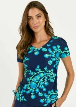 Plus Size V-Neck Adele Swim Top