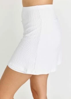 Racerback Swim Bra With A-line Swim Skort -Calypsa Sales 082922 calypsa 0180 modli cropped 134 309 2267 3293 1