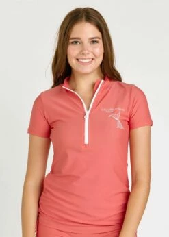 Half-Zip Adele Swim Top With Boyshorts -Calypsa Sales 082922 calypsa 0298 modli cropped 721 229 1865 1830 1