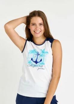 Loose Fit Maya Swim Top -Calypsa Sales 082922 calypsa 0619 modli cropped 613 61 1877 1830