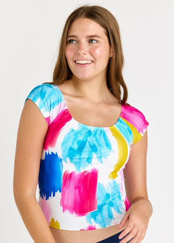 Zoey Crop Swim Top With Short Swim Skort 5 Zoey Crop Swim Top With Short Swim Skort - Image 3