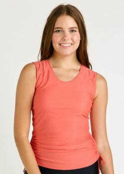 Closed Back Maya Swim Top With Long Swim Skort -Calypsa Sales 082922 calypsa 1178 1 modli cropped 641 161 1773 1745 2