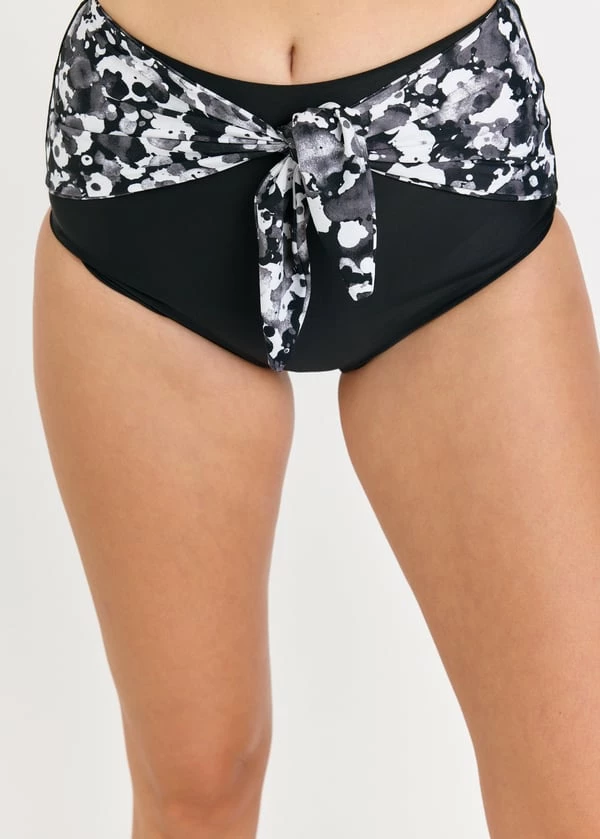 High Waisted Bikini Bottom With Front Tie 2 High Waisted Bikini Bottom With Front Tie