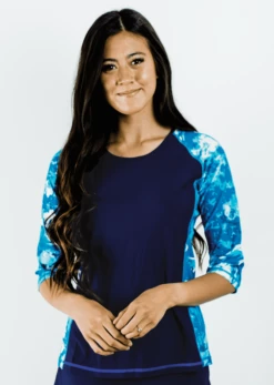 Loose Fit Margaux Swim Top With Long Swim Skort -Calypsa Sales 2502 01 modli cropped 1049 1202 2278 2929 3