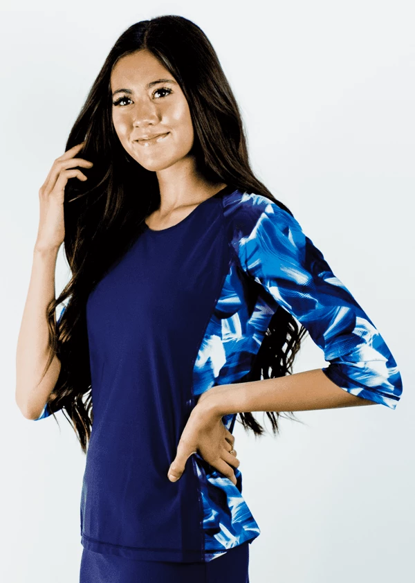 Loose Fit Margaux Swim Top With Flowy Swim Skort 4 Loose Fit Margaux Swim Top With Flowy Swim Skort - Image 2