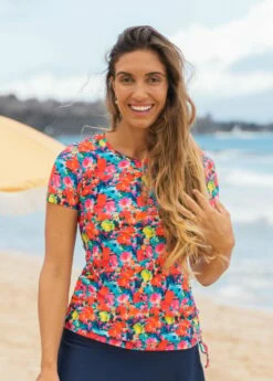 Adele Swim Top With Midi Swim Skort