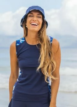 Loose Fit Maya Swim Top With Long Bike Swim Shorts