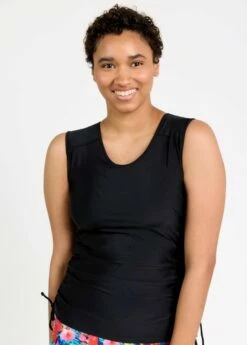 Closed Back Maya Swim Top With Mid-Thigh Swim Shorts