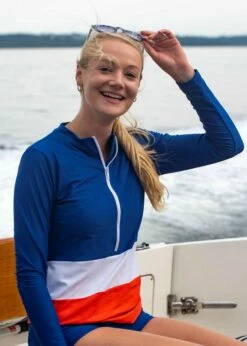 Half-Zip Wahoo Rash Guard With Boyshorts -Calypsa Sales dsc4733 2 hg modli cropped 188 31 1558 1949 1