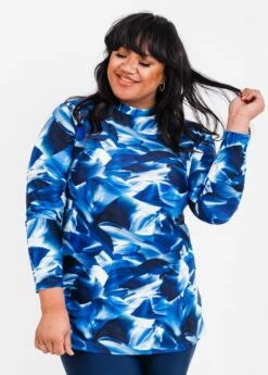 Plus Size Jenna Swim Tunic With Capri Swim Leggings
