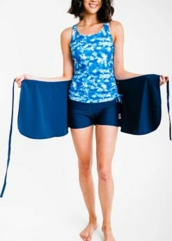 Adjustable Strap Maya Swim Top With Sarong Wrap Swim Skirt -Calypsa Sales dsc 1082 1 modli cropped 70 7 3062 4194