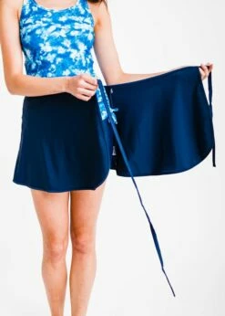 Sarong Wrap Swim Skirt With Capri Swim Leggings -Calypsa Sales dsc 1084 1 modli cropped 834 562 3138 3793 2