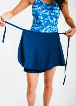 Sarong Wrap Swim Skirt With Capri Swim Leggings -Calypsa Sales dsc 1098 1 modli cropped 14 81 3198 4546 2