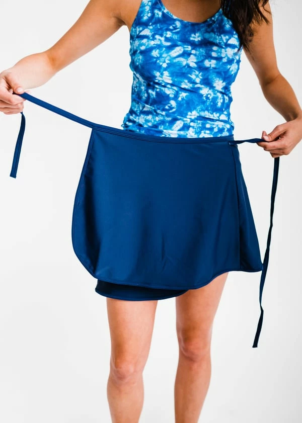 Plus Size Sarong Wrap Swim Skort 9 Plus Size Sarong Wrap Swim Skort - Image 7