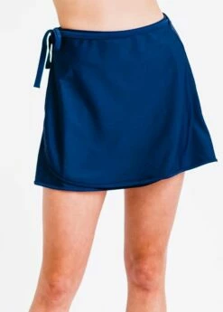 Plus Size Sarong Wrap Swim Skort