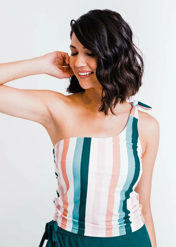 Layla Crop Swim Top With Sarong Wrap Swim Skirt & Capri Swim Leggings 4 Layla Crop Swim Top With Sarong Wrap Swim Skirt & Capri Swim Leggings - Image 2