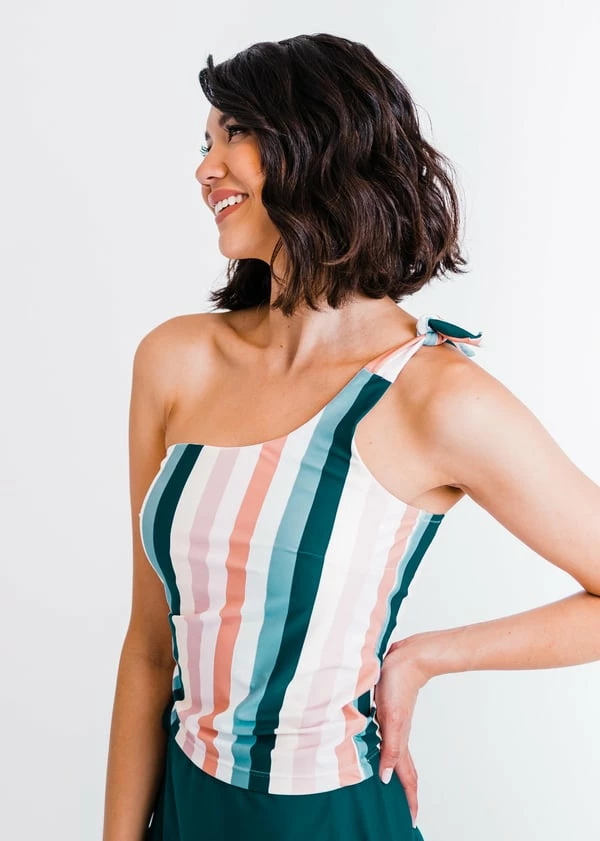 Layla Crop Swim Top With Sarong Wrap Swim Skirt & Capri Swim Leggings 5 Layla Crop Swim Top With Sarong Wrap Swim Skirt & Capri Swim Leggings - Image 3