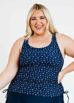 Plus Size Maya Swim Top With Midi Swim Skort