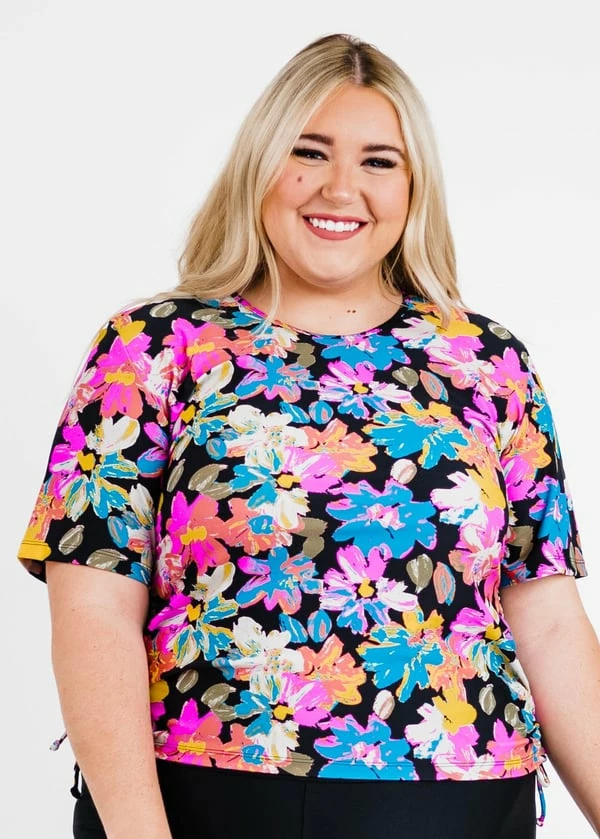 Plus Size Lena Swim Top With Midi Swim Skort 3 Plus Size Lena Swim Top With Midi Swim Skort