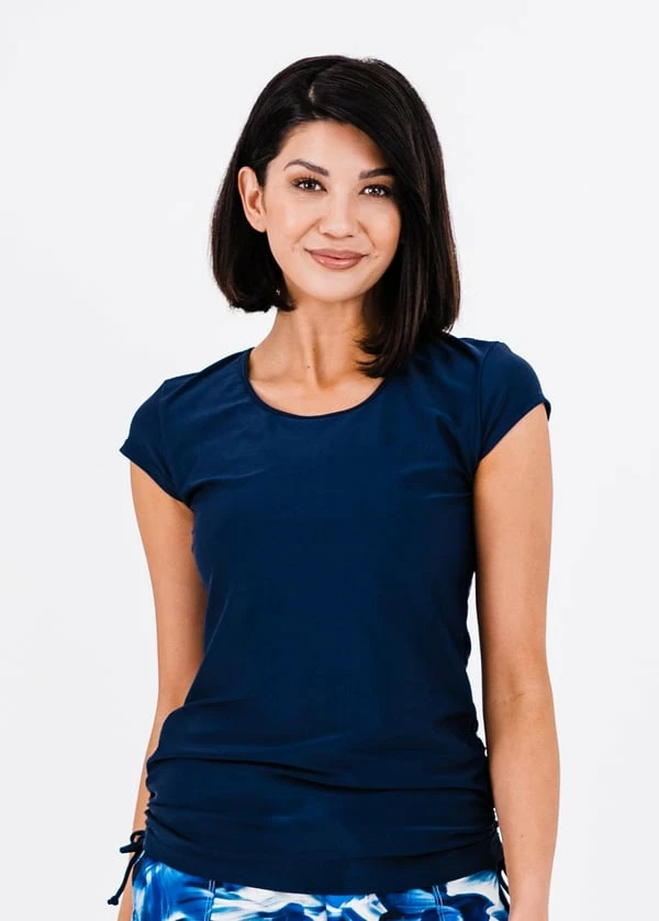 Plus Size Sadie Swim Top With Long Bike Swim Shorts 6 Plus Size Sadie Swim Top With Long Bike Swim Shorts - Image 4