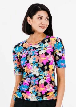 Lena Swim Top With Mid-Thigh Board Shorts