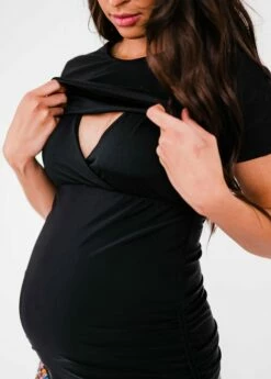 Nina Nursing And Maternity Swim Top With Midi Swim Skort -Calypsa Sales dsc 4609 1 modli cropped 126 11 3120 4200