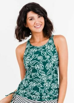 Maya Swim Top With Removable Cups With Long Swim Leggings