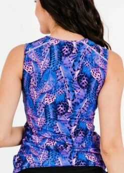 Closed Back Maya Swim Top With Long Swim Skort -Calypsa Sales dsc 5444 modli cropped 1096 826 2076 2197 2