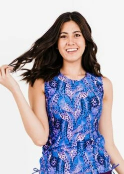 Closed Back Maya Swim Top With Long Swim Skort -Calypsa Sales dsc 5452 1 modli cropped 672 503 1990 2347 2