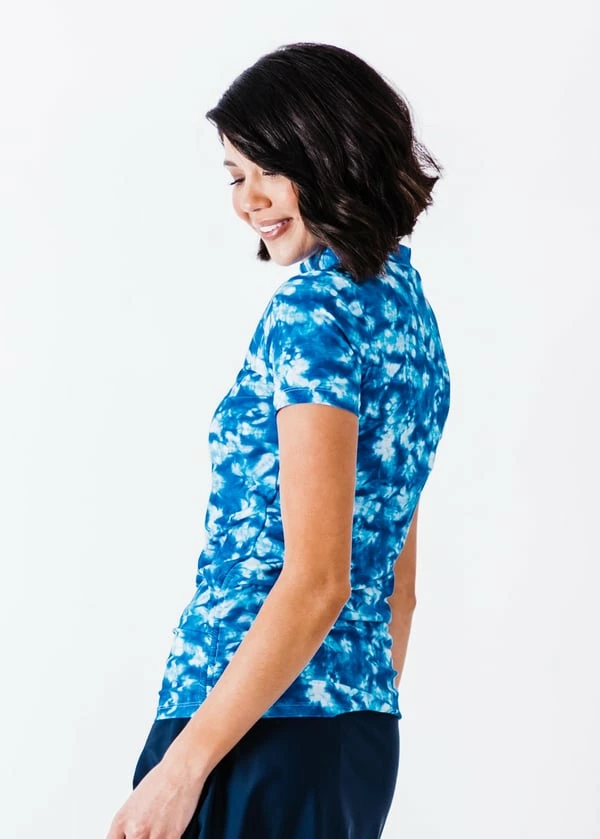 Half-Zip Adele Swim Top With Long Swim Skort 4 Half-Zip Adele Swim Top With Long Swim Skort - Image 2