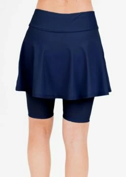 Loose Fit Margaux Swim Top With Midi Swim Skort -Calypsa Sales dsc 5516 navy modli cropped 296 4 2721 3397 7