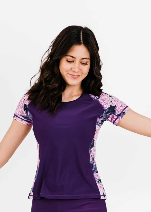 Loose Fit Adele Swim Top With Long Swim Skort 4 Loose Fit Adele Swim Top With Long Swim Skort - Image 2