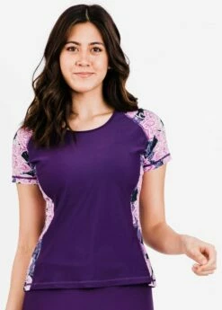 Loose Fit Adele Swim Top With Long Swim Skort