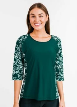 Loose Fit Margaux Swim Top With Skirted Swim Capris