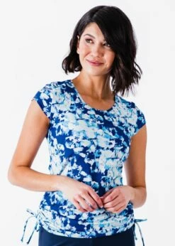 Plus Size Sadie Swim Top With Long Bike Swim Shorts 30 Plus Size Sadie Swim Top With Long Bike Swim Shorts -Calypsa Sales dsc 6118 modli cropped 1082 676 2350 2454 5