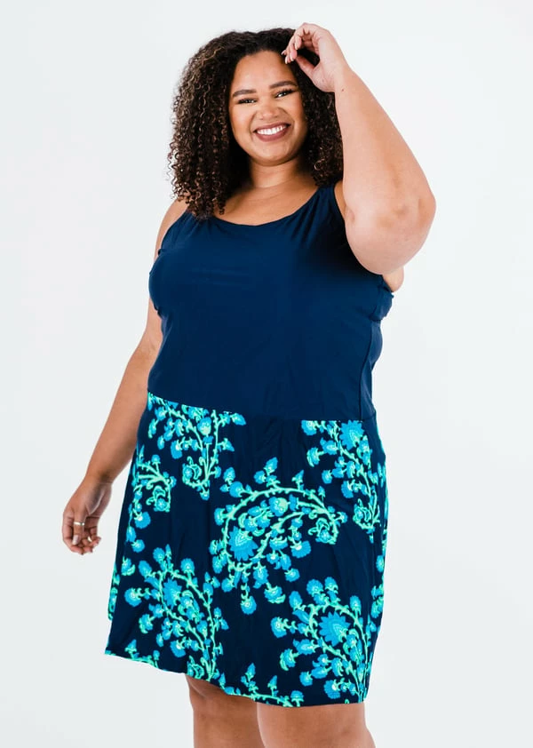 Emily Swim Dress With Long Bike Swim Shorts 3 Emily Swim Dress With Long Bike Swim Shorts - Image 2