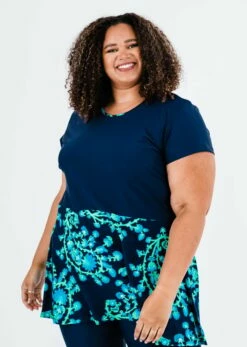 Plus Size Vintage Swim Dress With Long Bike Swim Shorts 21 Plus Size Vintage Swim Dress With Long Bike Swim Shorts -Calypsa Sales dsc 9625 modli cropped 653 871 2286 3165