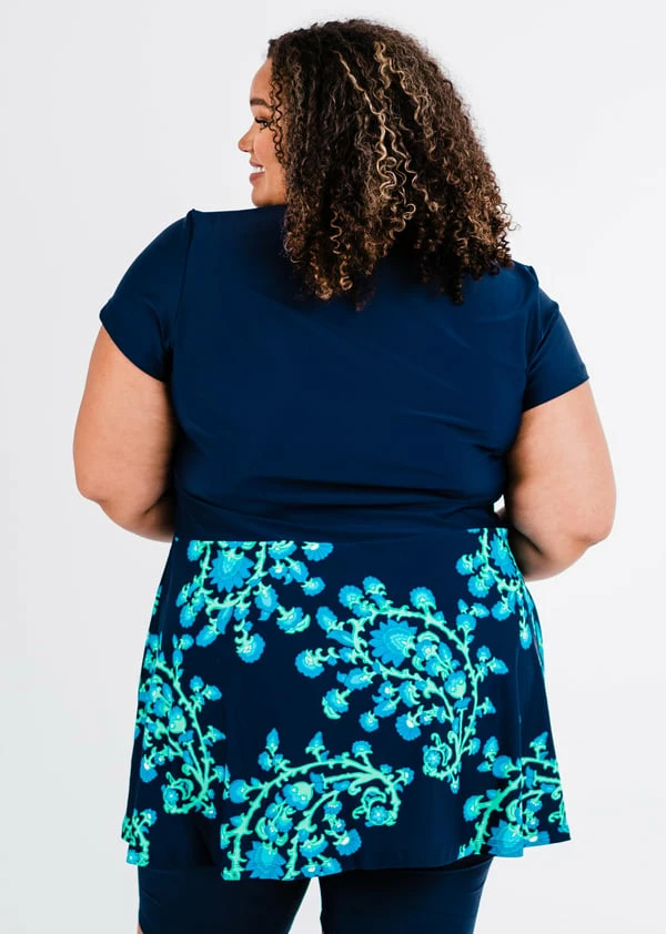 Plus Size Vintage Swim Dress With Long Bike Swim Shorts 7 Plus Size Vintage Swim Dress With Long Bike Swim Shorts - Image 5